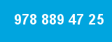 978 889 47 25 978 889 47 25